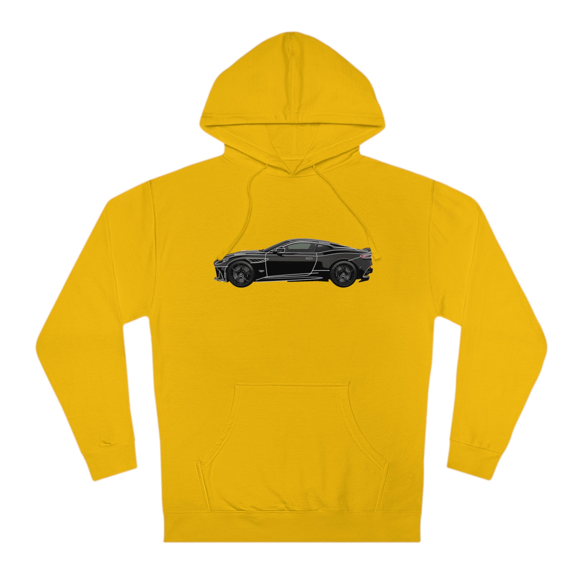 Stealth Mode Men's Hoodie with Aston Martin Outline Graphic Hooded Sweatshirt