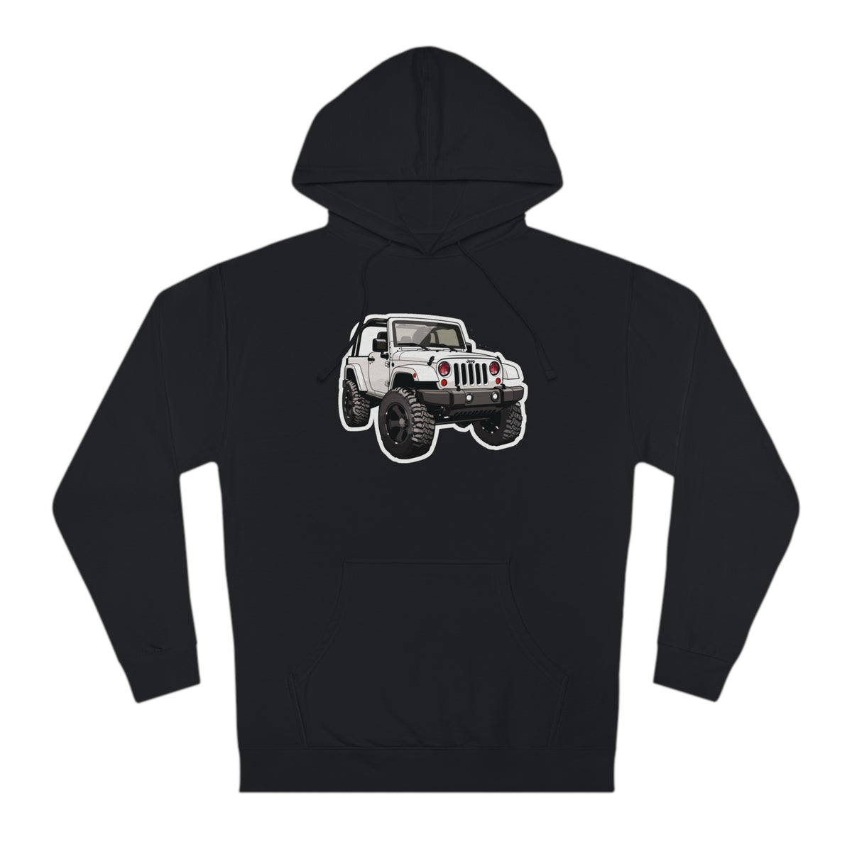 Rugged Explorer Men's Hoodie with Jeep Graphic Hooded Sweatshirt