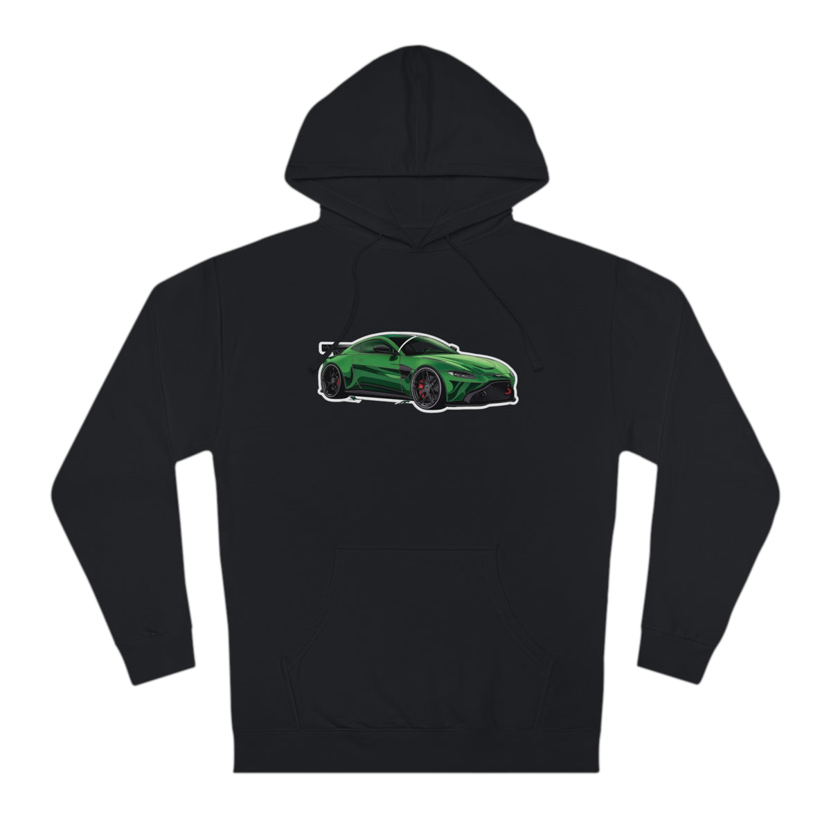 Emerald Velocity Men's Hoodie with Aston Martin Graphic Hooded Sweatshirt