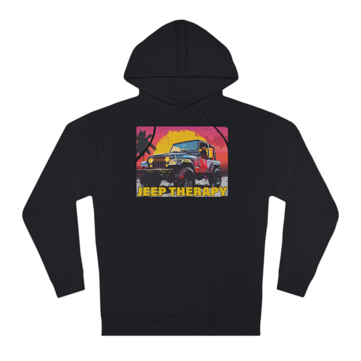 Jeep Therapy Mens Off-Road Hoodie/ Hooded Sweatshirt