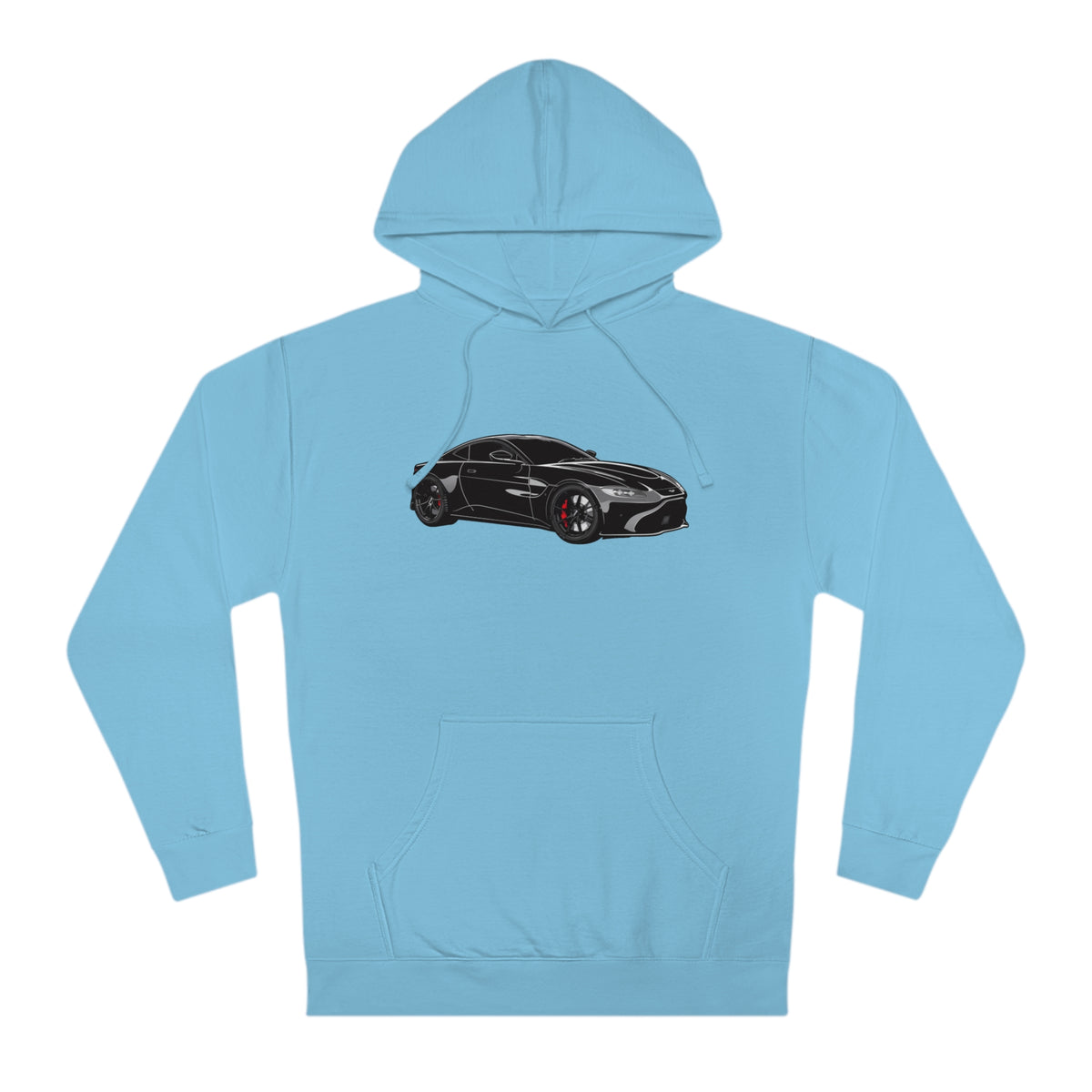 Midnight Drive Men's Hoodie with Aston Martin Graphic Hooded Sweatshirt