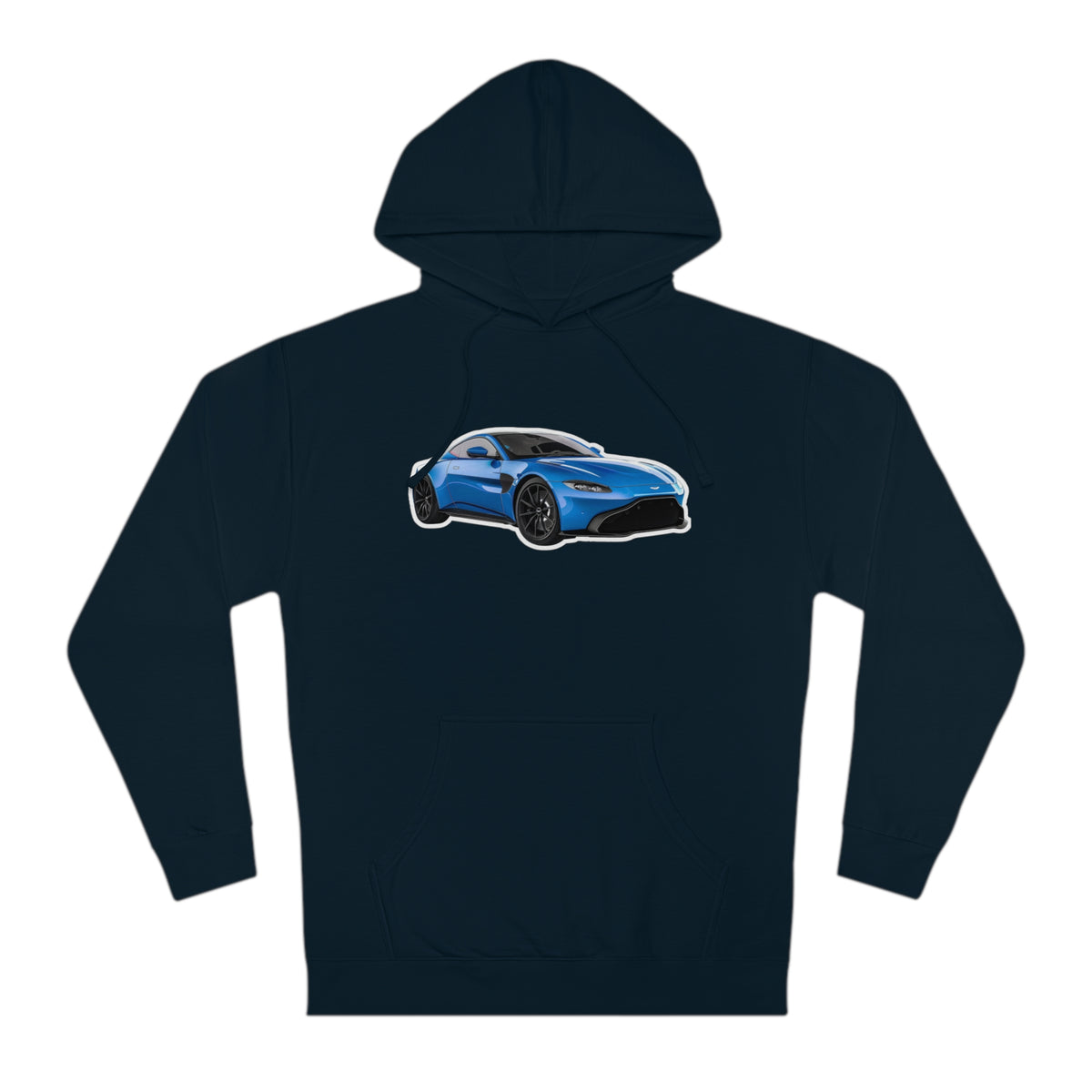 Azure Adrenaline Men's Hoodie with Aston Martin Graphic Hooded Sweatshirt