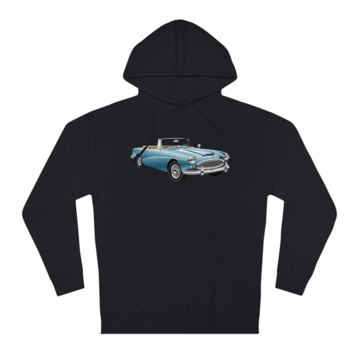 "Azure Roadster" Classic Vintage Car Enthusiast Hoodie/Hooded Sweatshirt