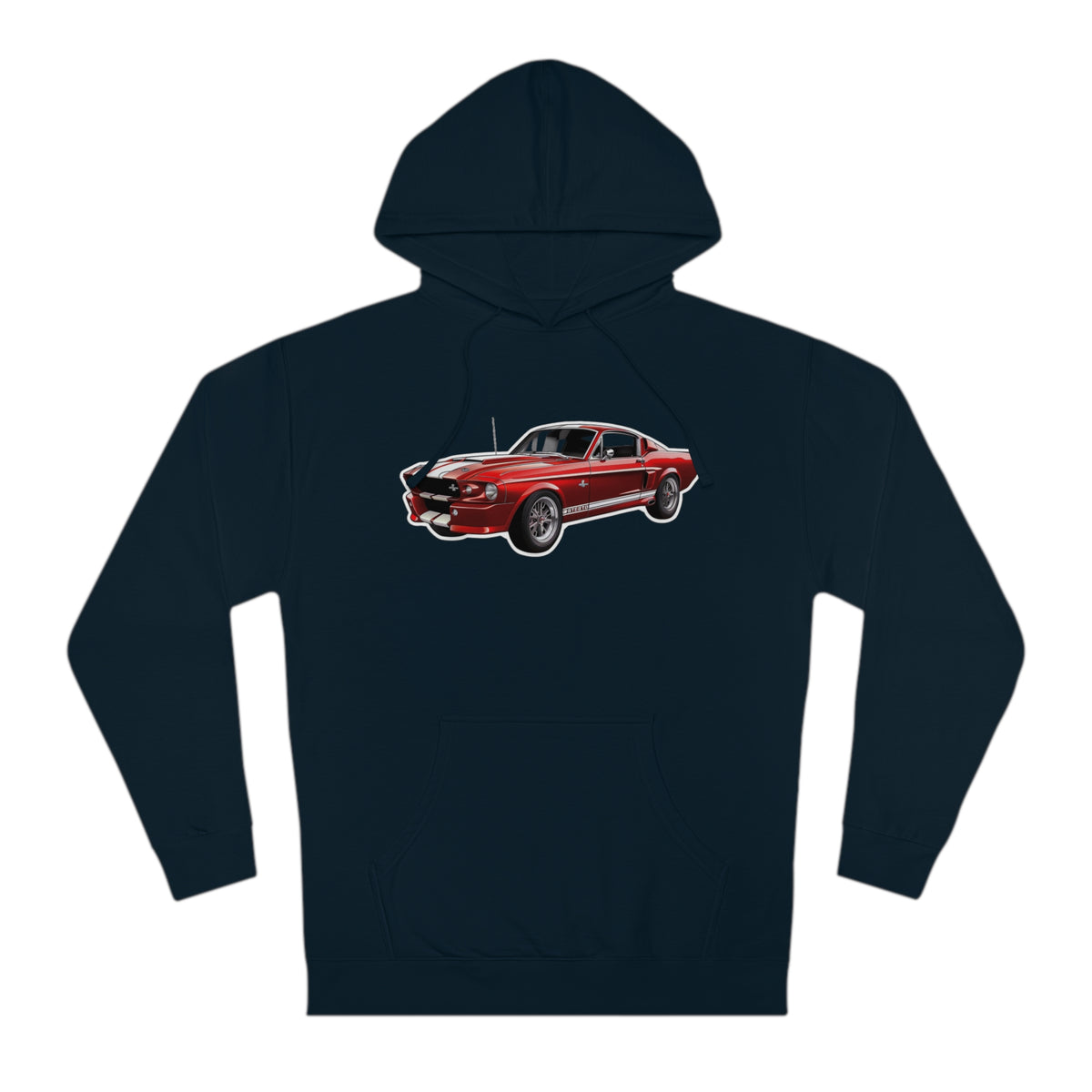 Classic Crimson Shelby GT350 Hoodie - Timeless Muscle Hooded Sweatshirt