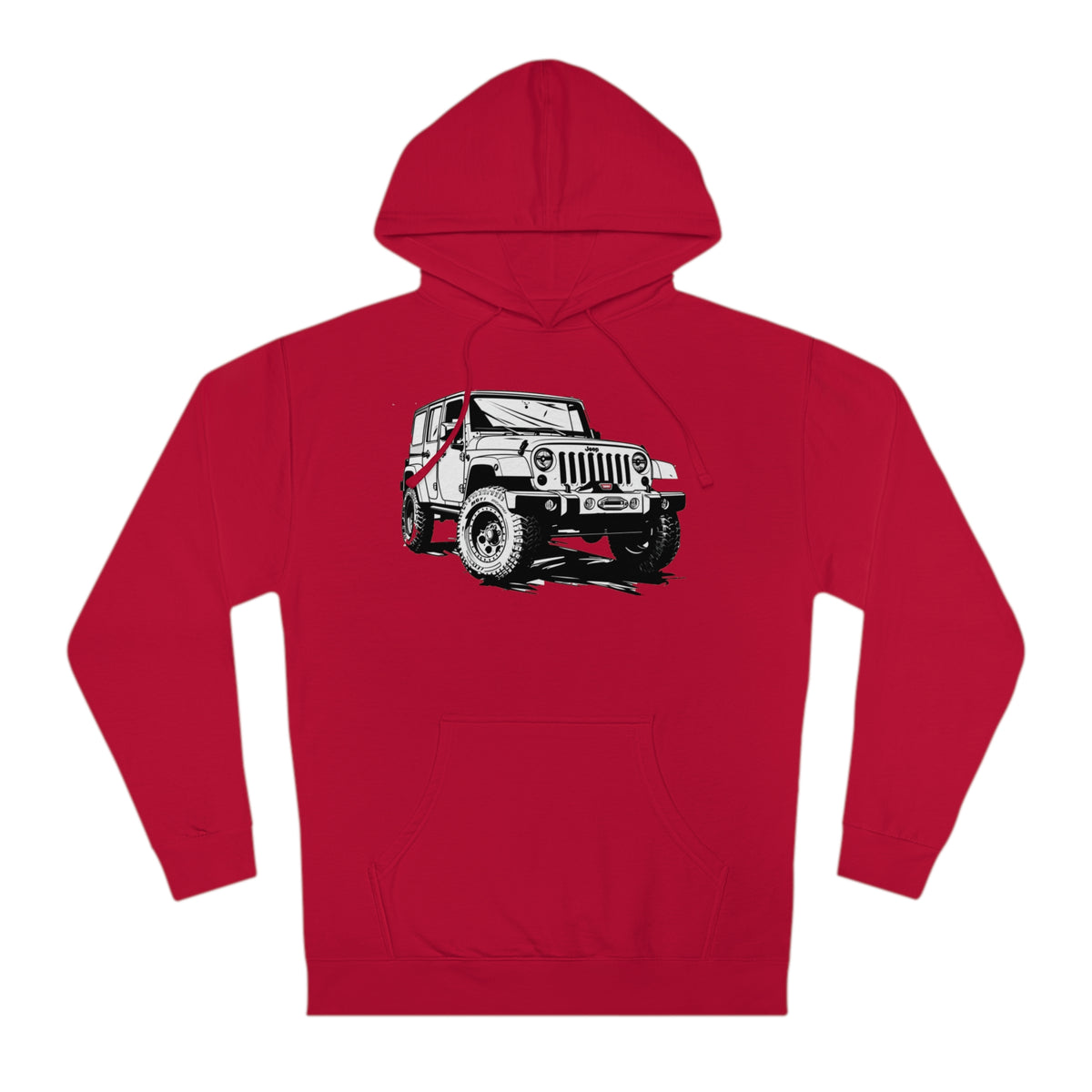 Trail Conqueror Men's Hoodie with Iconic Off-Roader Graphic Hooded Sweatshirt