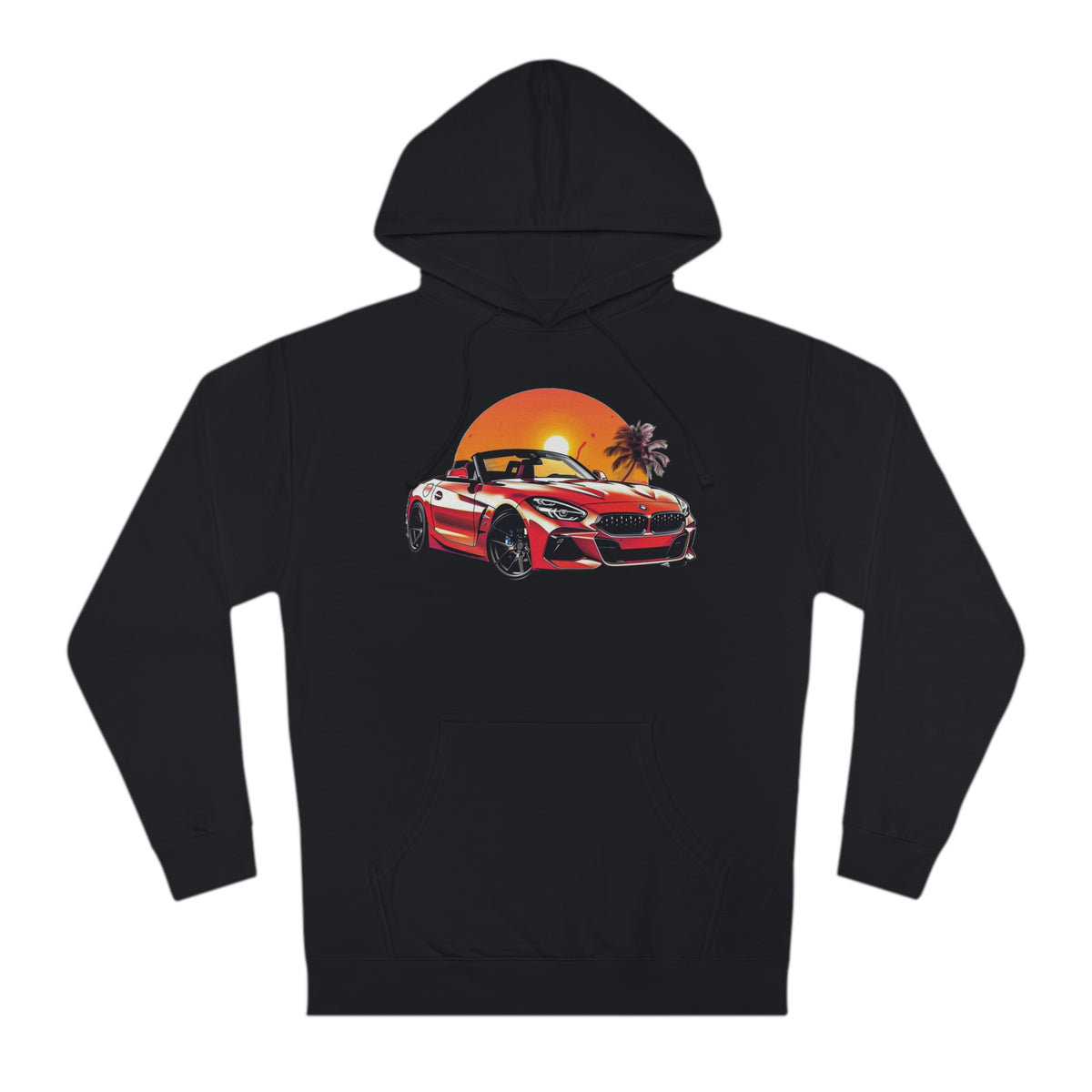 Sunset Drive BMW Convertible Hoodie – Cruise in Style Hooded Sweatshirt