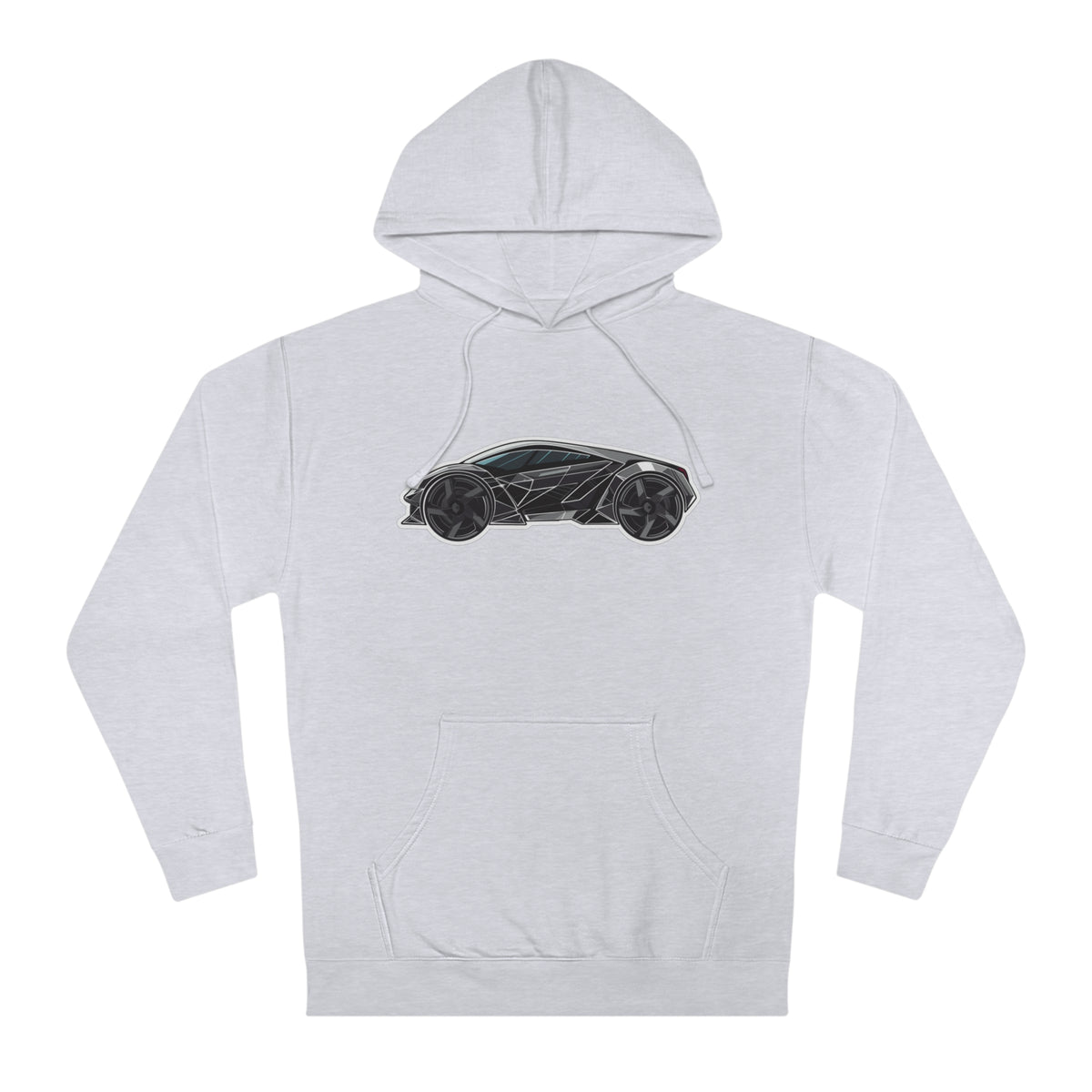 Geo-Futurist Velocity Fast Car Enthusiast Hoodie/Hooded Sweatshirt